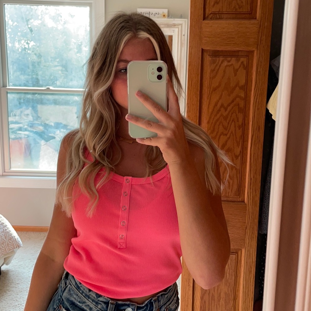 aerie hot pink tank